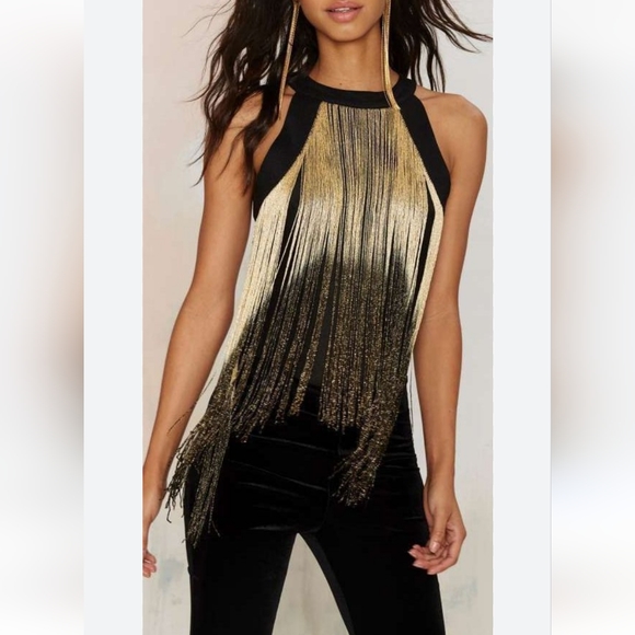 Venus Metal Hood Top - Gold